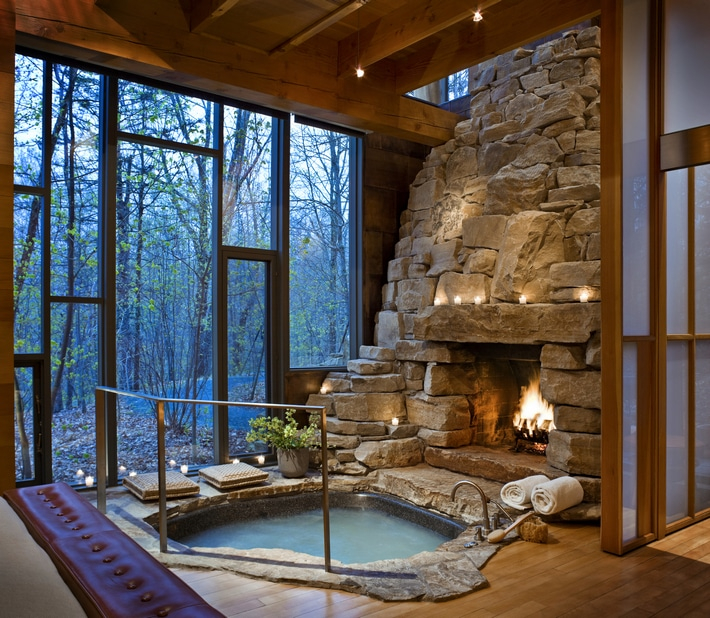 jacuzzi fireplace