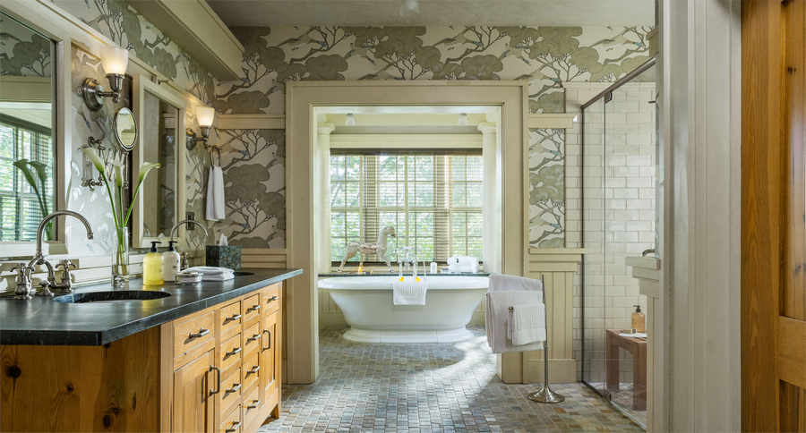 bathtub with sauna &amp; shower