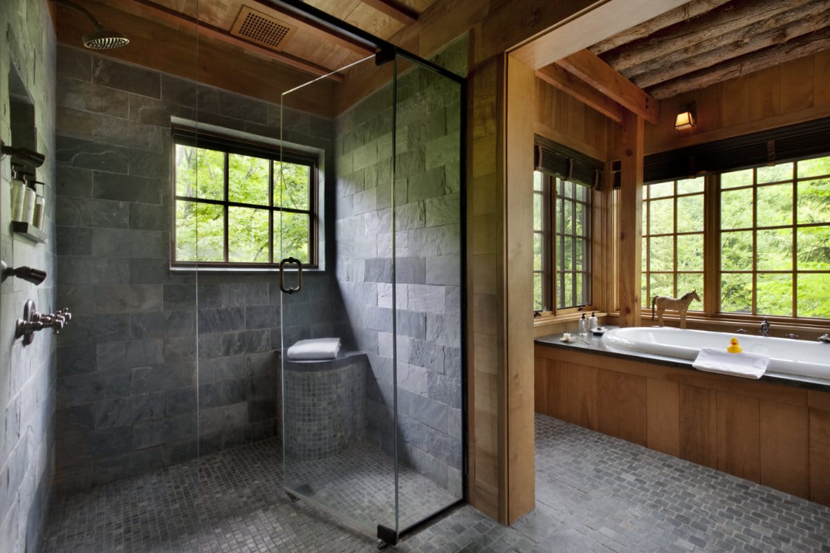 shower and bathtub