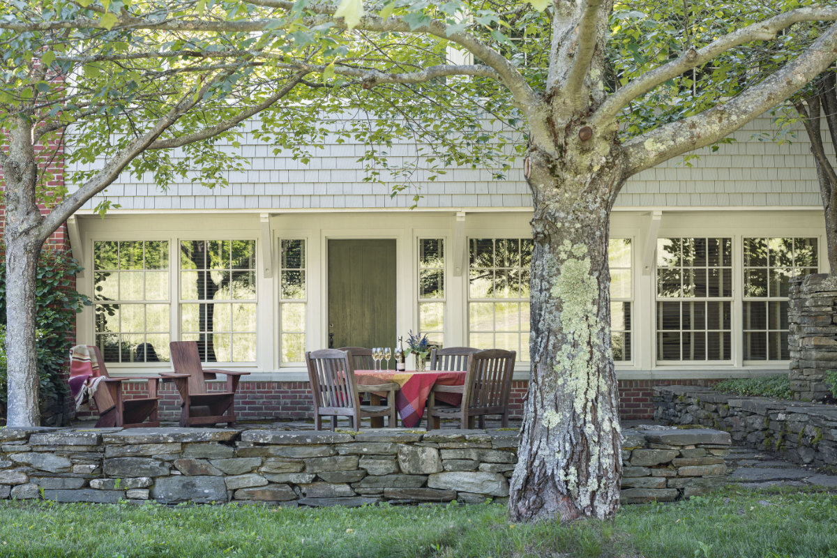 exterior of lodge with porch