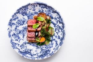 Blue Dish with Beef