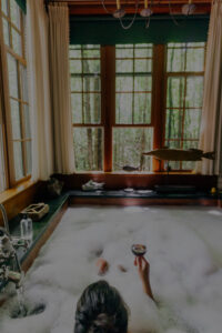 woman in bathtub