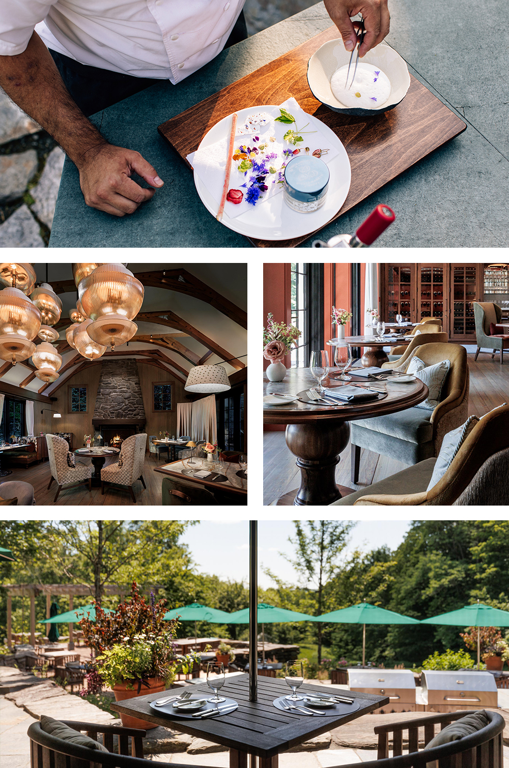 collage of dishes