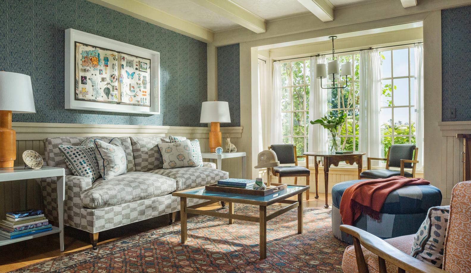 Farmhouse in snowy mountains